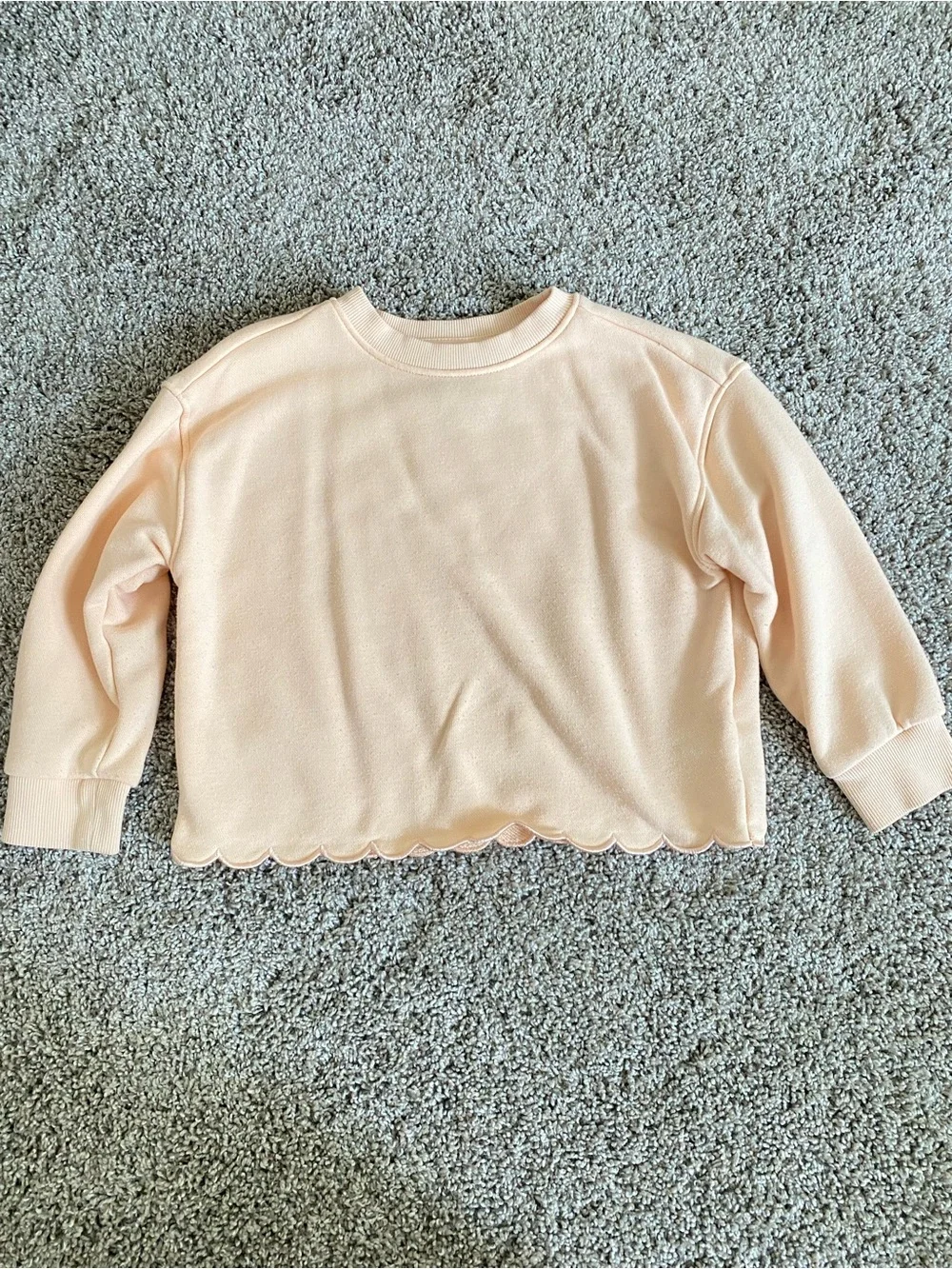 SOFIA GRAINGE Peach Scalloped Sweatshirt Set